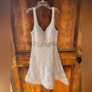 Silver cocktail dress